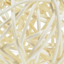 Artikel Tafeldecoratie van gebleekte rotanballen, crèmekleurig rotan, Ø5 cm, 24 stuks
