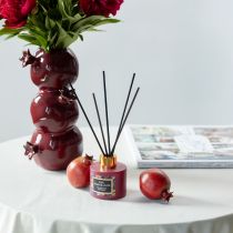 Artikel Kamergeur diffuser granaatappel geurstokjes glas 75ml