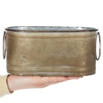 Artikel Set metalen plantenpotten en -kuipen, vintage retrostijl, L22,5cm/27cm/31cm