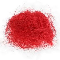 Sisal rood, kerstversiering, sisalwol 300g