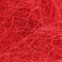 Sisal rood, kerstversiering, sisalwol 300g