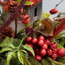 Artikel Mirror Berries Rood Mat, Glanzend Ø1,5cm 140 stuks