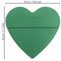Artikel Steekschuim hart groot nat steekschuim groen 48cm 2 st.