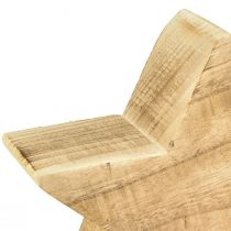 Artikel Rustieke decoratieve ster van paulowniahout - natuurlijke houtlook, 25x8 cm - veelzijdige kamerdecoratie