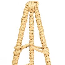 Artikel Kerstboomdecoratiestandaard metaal hout naturel H39cm 2st