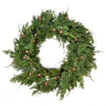 Artikel Sparrenkrans Thuja met knoppen basis wijnrankenkrans Ø50cm