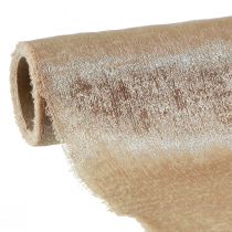 Artikel Tafellint goud beige gerafeld vintage B47cm L1,5m