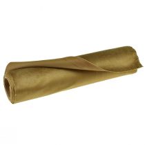 Artikel Tafellint fluwelen tafelloper goudbruin decoratiestof 28×270cm voor tafeldecoratie