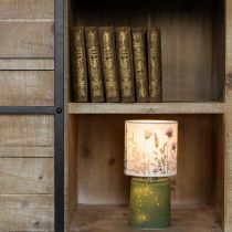 Artikel LED-tafellamp met bloemenpatroon voor stijlvolle woonkamerverlichting, 23 cm