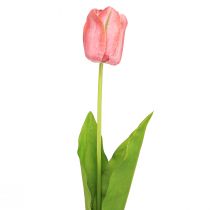 Artikel Tulp kunstbloem rood, oranje kunst voorjaarsbloem H67cm