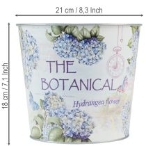 Artikel Bloempot voor hortensia's, metaal, Ø21cm H18cm