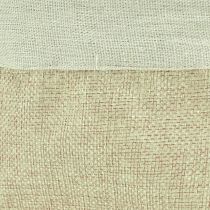 Artikel Plantenbak Jute Stoffen Mand Utensilo Naturel Ø21cm H19cm 3st