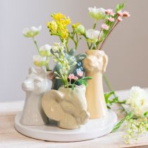 Artikel Decoratieve vaas met dierenfiguurtjes, perfect voor een speelse kamerinrichting, 13 cm