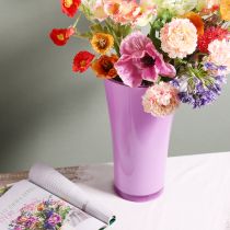 Artikel Vaas &quot;Fizzy&quot; Ø20cm H35cm Paars 1 st