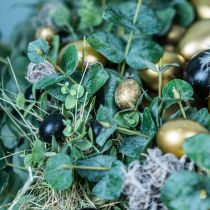 Artikel Kwarteleitje als decoratie leeg goud 3cm 50 st
