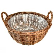 Artikel Rustieke rieten mandenset met handvatten - 3 maten (40cm, 33cm, 26cm) - Multifunctioneel voor huis en tuin - Set van 3