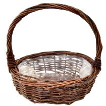 Artikel Rustieke rieten mandenset met handvatten - 3 maten (36cm, 31cm, 26cm) - Veelzijdige opslag en decoratie - Set van 3