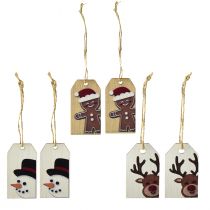 Artikel Kerstlabels cadeaulabels Kerstmis 6cm 6st