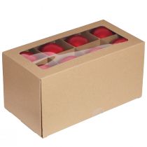 Artikel Kerstballen, rood glanzend glas, boomversiering, Ø7,5 cm, 12 stuks