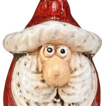 Artikel Schattig kerstmanfiguurtje van keramiek, rood en wit, 10 cm - perfecte kerstversiering - 4 stuks