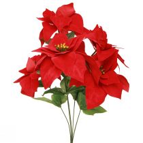 Artikel Poinsettia Kerstster Rood Kunstmatig L55cm 2st