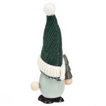 Artikel Kerstkabouterdecoratie kabouterhout groen mint H14cm 6 st