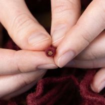 Artikel Vlechtdraad, wollen koord, bordeauxrood, 55 meter touw, bloemschikken, knutselen, doe-het-zelf