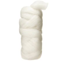 Artikel Wol roving 10m wit