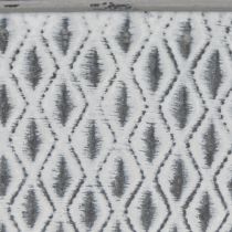 Artikel Zinken kom met diamantpatroon 22 cm × 12 cm