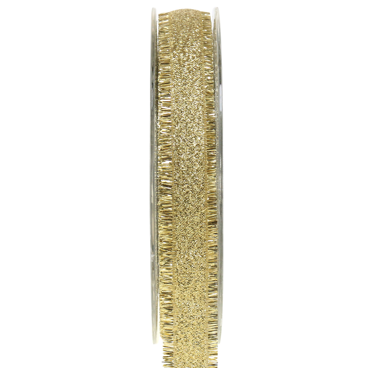 Satijn koord 2 mm ivoor met goud draad - Goedkoop lint, linten groothandel, organza lint, satijn