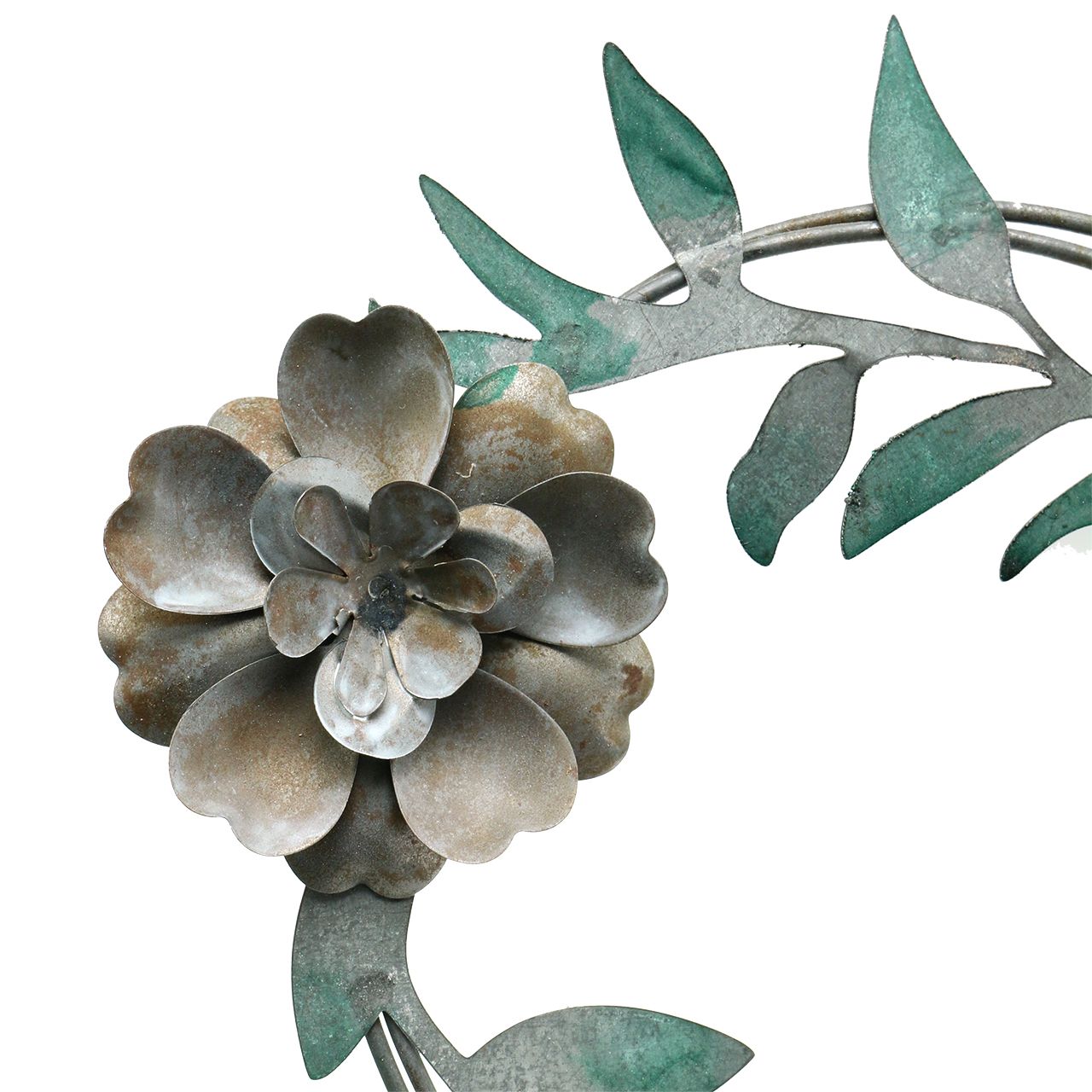 Floristik24 nl Tuinpen Bloem Krans Metaal H63cm