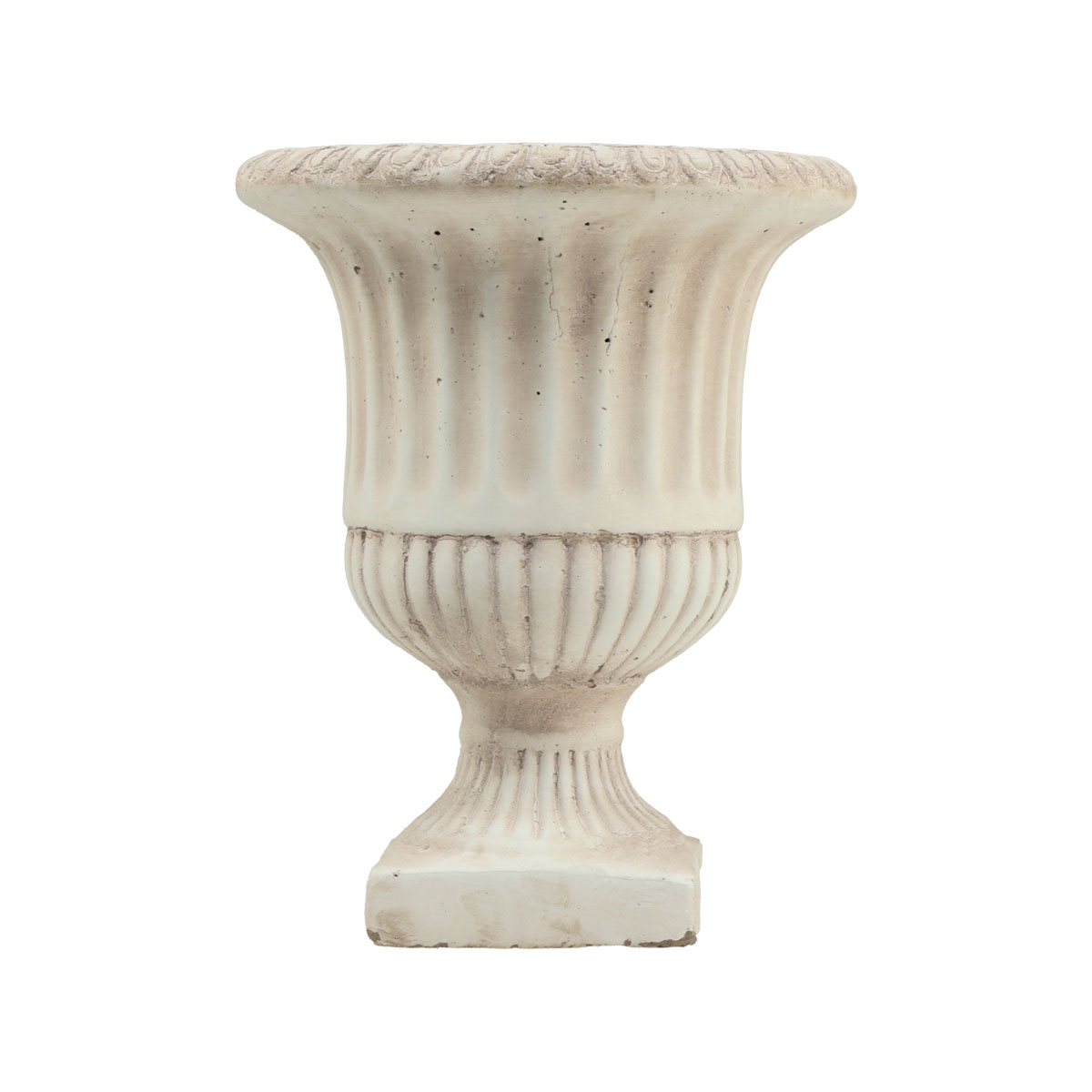 PECZEKO Glanzende bloempot, plantenbak van decoratieve overpot kunststof Grote en kleine planten, set van 2 bloempotten, kruidentop, (2-pack) Wit, ø 28 cm