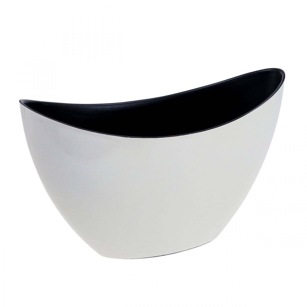 Plantenschaal ovaal sierschaal jardiniere goud 39×12×13cm