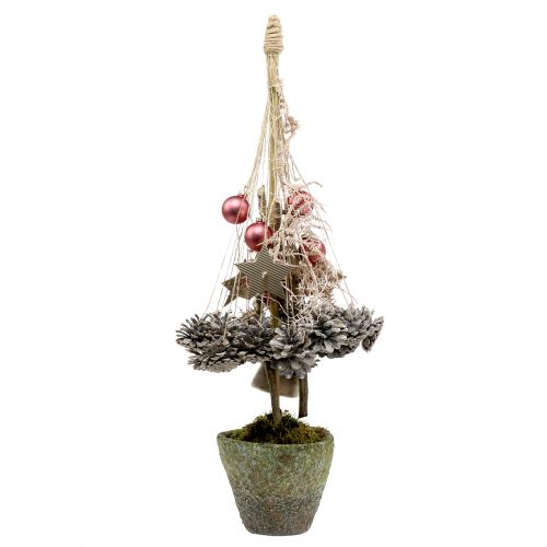 Floristik24 Pot mossy grijs Ø16cm H13,5cm 1p