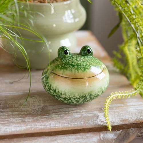 Artikel Decoratief kikkerfiguurtje voor een speelse huis- en tuindecoratie, groen, 11 cm, 2 stuks