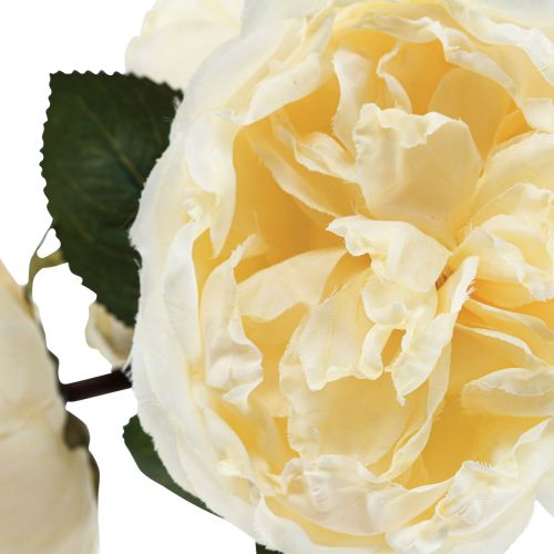 Artikel Kunstrozen zoals echte creme kunstbloemen 48cm 3st