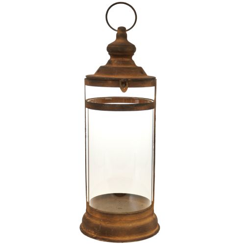 Floristik24 Deco Lantaarn Lantaarn Roest Look Metaal Deco Ø15cm H46cm