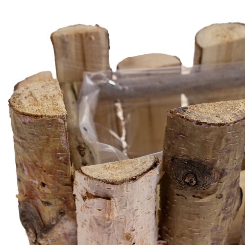Floristik24 Plantenbak berken takken bloembak hout berken 27×13×10cm