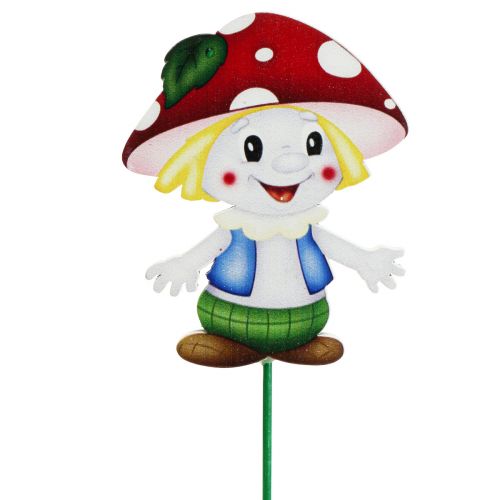 Floristik24 Bloemenplug houten paddestoel decoratieve plug paddestoel kinderen 5,5cm 18 st