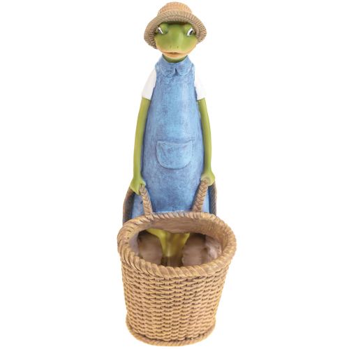Artikel Kikker deco cachepot polyresin tafeldecoratie zomer H31.5cm