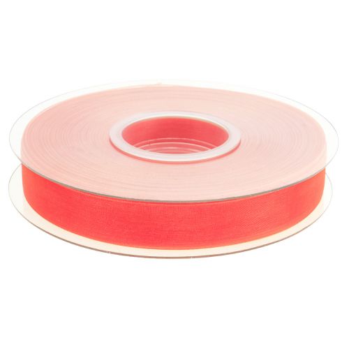 Artikel Organza lint cadeaulint oranje lint zelfkant 15mm 50m