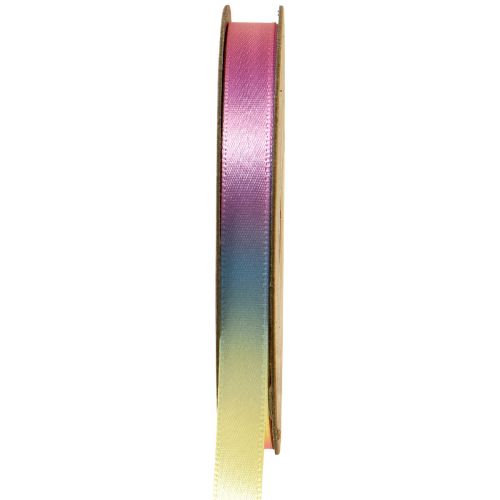 Floristik24 Cadeaulint regenbooglint kleurrijk pastel 10mm 20m
