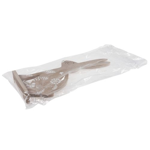 Artikel Paashaas Paasdecoratie houten decoratief konijntje zittend 20×40cm