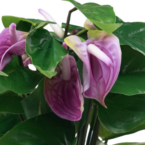 Floristik24 Kunstbloemen kunstanthurium kunstplanten in pot 41cm
