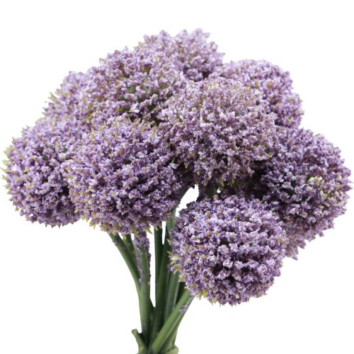 Floristik24 Kunstbloemen Bolbloem Allium Kunstpaars 25cm 12 st