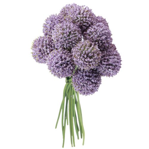 Floristik24 Kunstbloemen Bolbloem Allium Kunstpaars 25cm 12 st