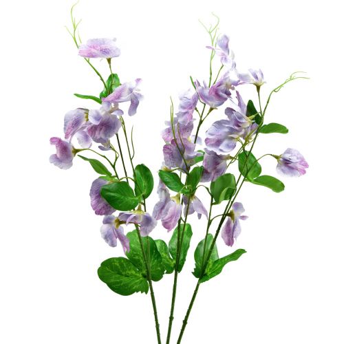 Floristik24 Kunstbloemen Paarse Wikke Vicia Tuinbloemen 61cm 3st