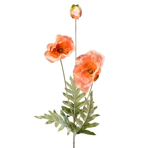 Floristik24 Kunstbloemen zijden bloemen klaprozen decoratie 75cm