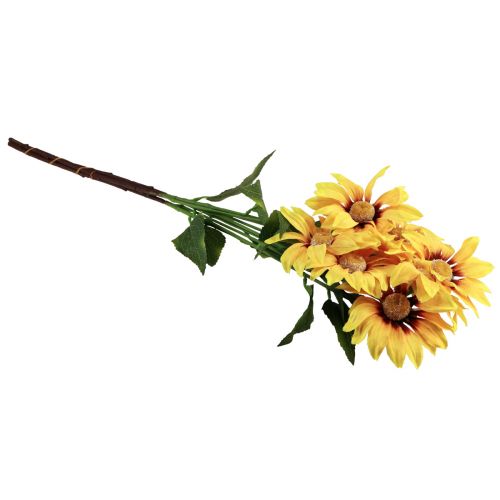 Artikel Kunstzonnebloemen Decoratieve bloemen Geel 79cm 3st