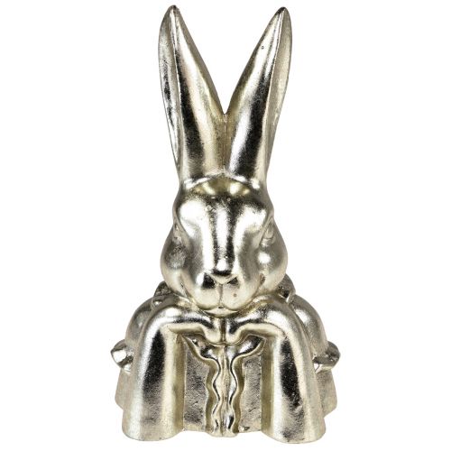 Artikel Decoratieve paashaas goud keramiek decoratieve konijnenbuste H23,5cm
